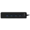 Hub StarTech.com 4 portas SuperSpeed USB 3.0 portátil com cabo integrado