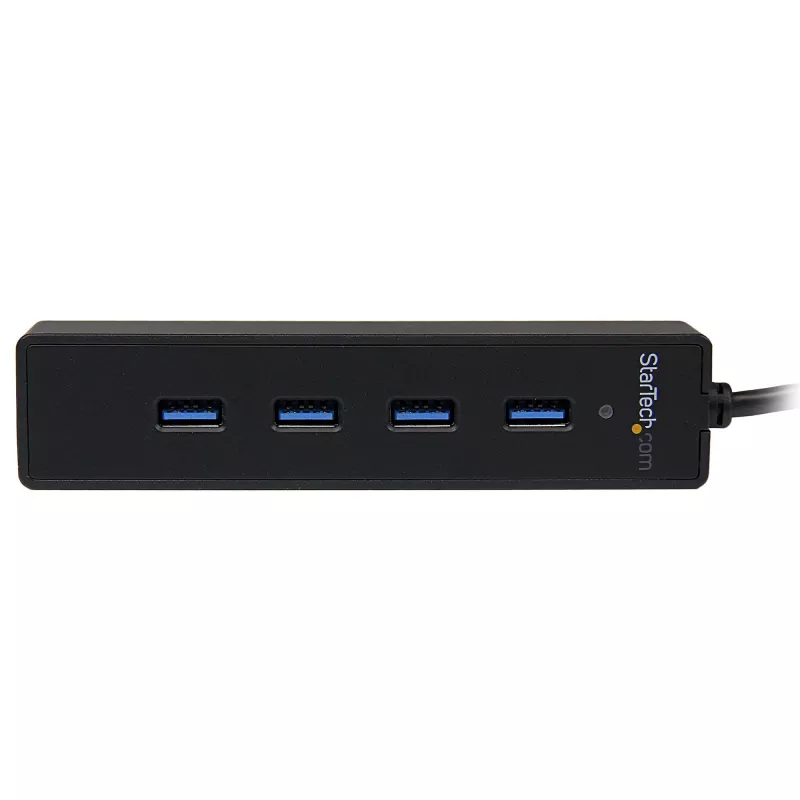 Hub StarTech.com 4 portas SuperSpeed USB 3.0 portátil com cabo integrado