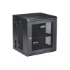 Armário de rede StarTech.com 4-Post 12U para montagem na parede com prateleira 1U, armário de servidor de 19 polegadas rebatível para montagem na parede para equipamento de dados/AV/eletrónica/informática, caixa de rack ventilada flexível