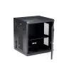 Armário de rede StarTech.com 4-Post 12U para montagem na parede com prateleira 1U, armário de servidor de 19 polegadas rebatível para montagem na parede para equipamento de dados/AV/eletrónica/informática, caixa de rack ventilada flexível