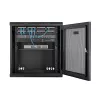 Armário de rede StarTech.com 4-Post 12U para montagem na parede com prateleira 1U, armário de servidor de 19 polegadas rebatível para montagem na parede para equipamento de dados/AV/eletrónica/informática, caixa de rack ventilada flexível