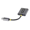 Divisor de auscultadores USB-C StarTech.com, adaptador USB Type-C para dois headsets com entrada de microfone, adaptador USB-C para áudio de 3,5 mm/dongle para auscultadores, USB-C para tomada de áudio/saída auxiliar, DAC de 24 bits