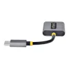Divisor de auscultadores USB-C StarTech.com, adaptador USB Type-C para dois headsets com entrada de microfone, adaptador USB-C para áudio de 3,5 mm/dongle para auscultadores, USB-C para tomada de áudio/saída auxiliar, DAC de 24 bits