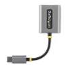 Divisor de auscultadores USB-C StarTech.com, adaptador USB Type-C para dois headsets com entrada de microfone, adaptador USB-C para áudio de 3,5 mm/dongle para auscultadores, USB-C para tomada de áudio/saída auxiliar, DAC de 24 bits