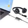 Divisor de auscultadores USB-C StarTech.com, adaptador USB Type-C para dois headsets com entrada de microfone, adaptador USB-C para áudio de 3,5 mm/dongle para auscultadores, USB-C para tomada de áudio/saída auxiliar, DAC de 24 bits