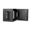 Armário de rede StarTech.com 4-Post 12U para montagem na parede com prateleira 1U, armário de servidor de 19 polegadas rebatível para montagem na parede para equipamento de dados / AV / eletrónica / informática, caixa de rack ventilada flexível