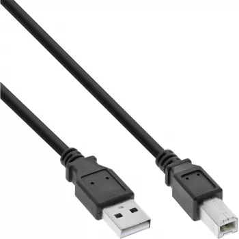 Cabo USB 2.0 Type-A macho / Type-B macho preto 2 m InLine 34520X