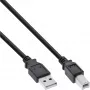 Cabo USB 2.0 Type-A macho / Type-B macho preto 2 m InLine 34520X