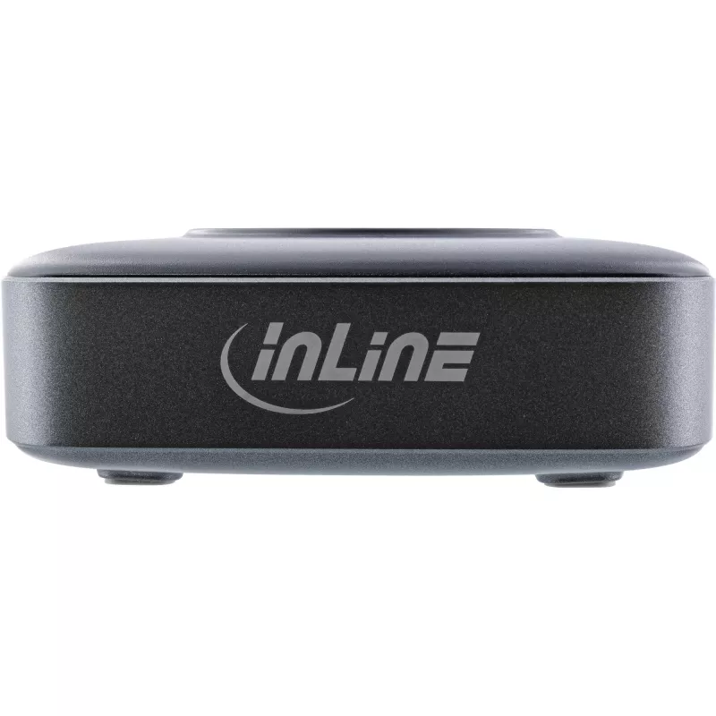InLine Qi Powerstation Multiport carregador, 4x USB-C + 2x USB-A, GaN 100 W, carregamento sem fios 15 W, preto (31517K)