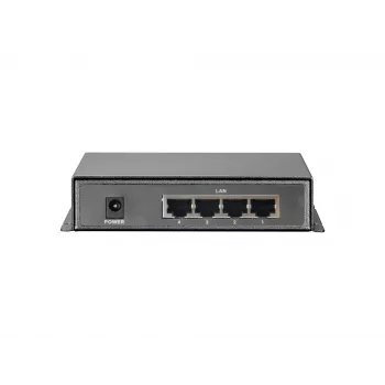 Switch Fast Ethernet PoE LevelOne 5 portas, 4 saídas PoE, 120 W, fonte de alimentação incluída