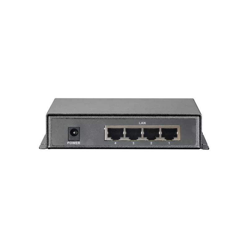 Switch Fast Ethernet PoE LevelOne 5 portas, 4 saídas PoE, 120 W, fonte de alimentação incluída