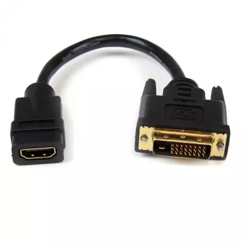 Adaptador de cabo de vídeo HDMI para DVI-D StarTech.com 8 polegadas – HDMI fêmea para DVI macho