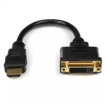 Adaptador de cabo de vídeo HDMI para DVI-D StarTech.com 8in – HDMI macho para DVI fêmea