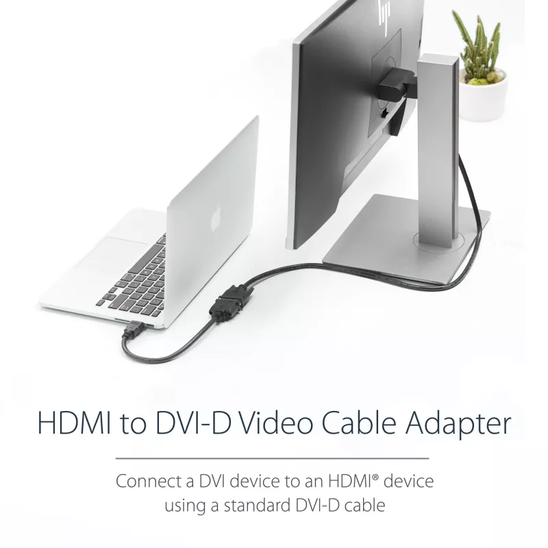 Adaptador de cabo de vídeo HDMI para DVI-D StarTech.com 8in – HDMI macho para DVI fêmea