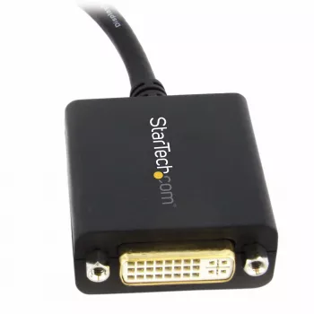 Adaptador StarTech.com DisplayPort para DVI - Adaptador DisplayPort para DVI-D conversor de vídeo 1080p - Adaptador de cabo/dongle DP 1.2 para monitor/display DVI - Adaptador DP para DVI - Conector DP com bloqueio