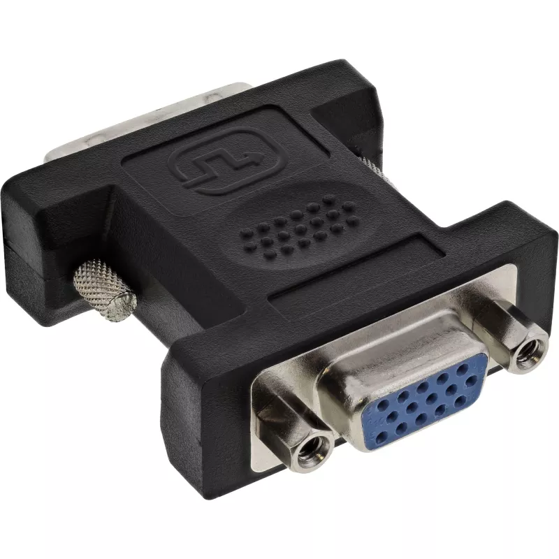 Adaptador InLine DVI-A ficha DVI 12+5 / conector fêmea VGA 15 HD / S-VGA