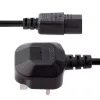 Cabo de alimentação StarTech.com 10ft (3m) UK para computador, 18AWG, BS 1363 para C13, 10A 250V, cabo de alimentação AC de substituição preto, cabo de alimentação UK / cabo de alimentação para PC, cabo de alimentação para TV/monitor