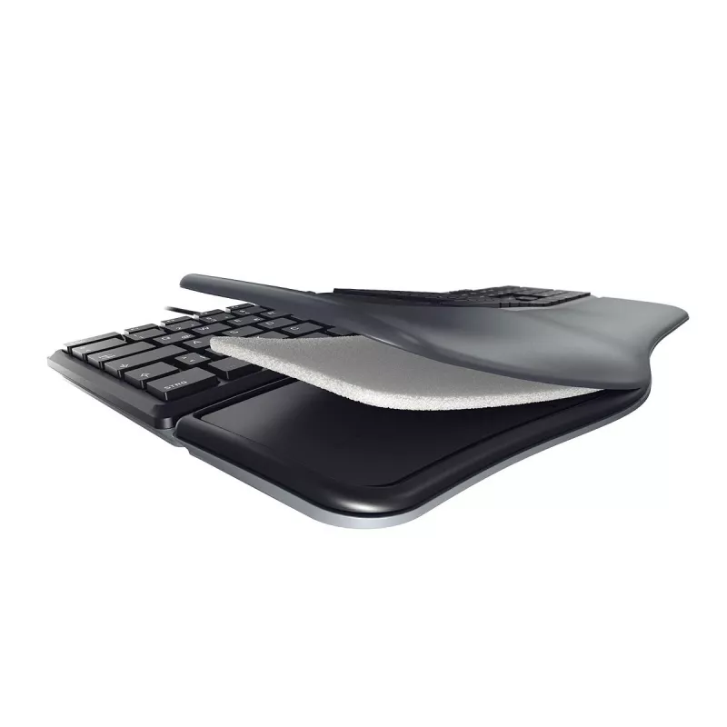 Teclado CHERRY KC 4500 ERGO universal USB QWERTY US Inglês preto