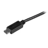 StarTech.com USBAUB50CMBK cabo Micro-USB fino, de USB-A para Micro-USB B, USB 2.0, 0,5 m, M/M, preto