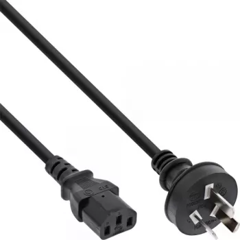 Cabo de alimentação InLine, ficha macho China / 3 pinos IEC C13 macho, 1,8 m
