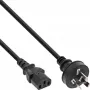Cabo de alimentação InLine, ficha macho China / 3 pinos IEC C13 macho, 1,8 m