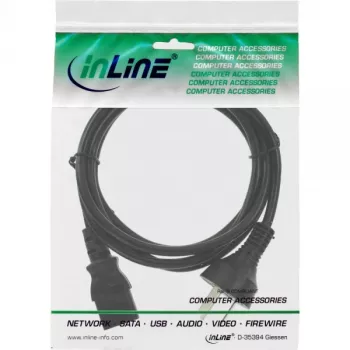 Cabo de alimentação InLine, ficha macho China / 3 pinos IEC C13 macho, 1,8 m