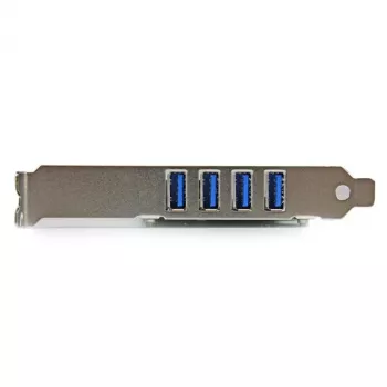 Adaptador de placa controladora StarTech.com PCI Express PCIe SuperSpeed USB 3.0 de 4 portas com UASP – Alimentação SATA