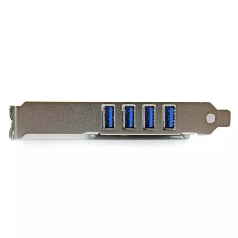 Adaptador de placa controladora StarTech.com PCI Express PCIe SuperSpeed USB 3.0 de 4 portas com UASP – Alimentação SATA