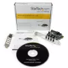 Adaptador de placa controladora StarTech.com PCI Express PCIe SuperSpeed USB 3.0 de 4 portas com UASP – Alimentação SATA
