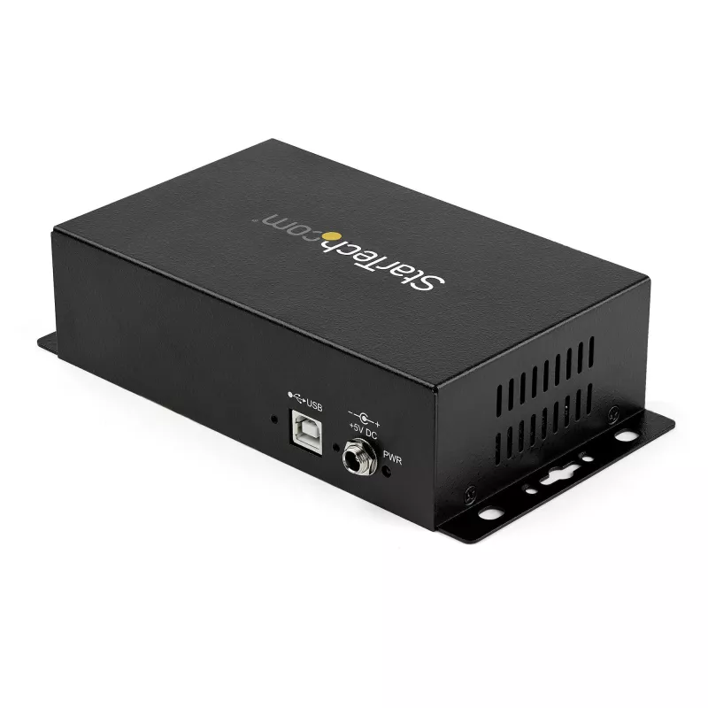 Hub adaptador StarTech.com USB para DB9 RS232 Serial de 8 portas – Montagem industrial em calha DIN e parede