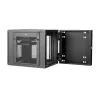 Armário de rede StarTech.com 4 postes 12U para montagem na parede com prateleira 1U, rack de servidor de 19 polegadas dobrável para montagem na parede para dados / AV / eletrónica / equipamento informático, caixa de rack ventilada flexível