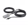 Hub extensor USB StarTech.com, cabo de extensão USB 3.0 de 10m com hub USB-A de 4 portas, cabo repetidor USB ativo/alimentado por bus, fonte de alimentação de 20W opcional incluída, proteção ESD