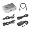 Hub USB-C de 7 portas StarTech.com - 5x USB-A + 2x USB-C - Self-Powered com fonte de alimentação de 65W - USB 3.1 10Gbps - Hub USB para desktop/portátil com cabo de bloqueio certificado USB-IF de 3ft - Hub USB C