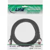 Cabo de patch InLine S/FTP PiMF Cat.6 250MHz PVC cobre preto 0,5m