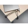 Cadeado de combinação portátil fino Kensington para ranhura de segurança padrão, 1,8 m, Kensington, cadeado de combinação, aço carbono, preto, prateado