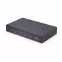Switch KM de 4 portas StarTech.com com comutação por rato, switch USB para teclado/rato, áudio de 3,5mm/USB, partilha de periféricos para 4 computadores, compatível com TAA
