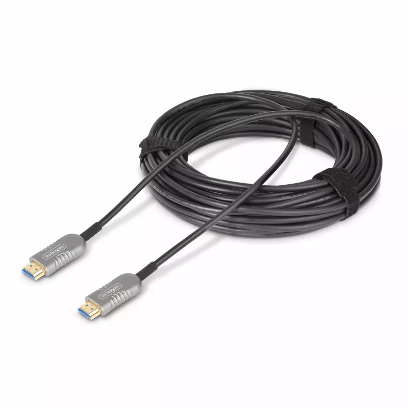 Cabo HDMI 2.1 Hybrid Active Optical (AOC) StarTech.com 100ft (30,4m), CMP, certificado Plenum, cabo de fibra ótica HDMI 2.1/2.0 Ultra High Speed 8K, 48Gbps, 8K 60Hz/4K 120Hz, HDR10+/FRL/TMDS/eARC