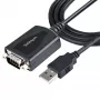 Cabo USB para série StarTech.com 1m com preservação de porta COM, ficha DB9 RS232 para conversor USB, adaptador USB para série para PLC/impressora/scanner, chipset Prolific, Windows/Mac