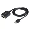 Cabo USB para série StarTech.com 1m com preservação de porta COM, ficha DB9 RS232 para conversor USB, adaptador USB para série para PLC/impressora/scanner, chipset Prolific, Windows/Mac