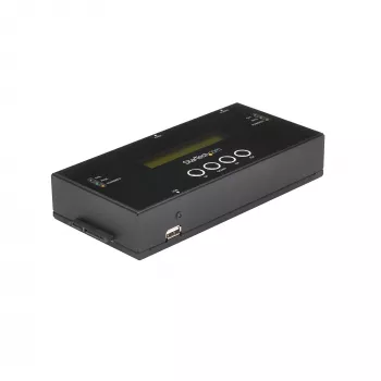Duplicador e apagador de discos rígidos autónomo 1:1 StarTech.com, clonador/copiador de HDD/SSD SAS e SATA, duplicador e sanitizador de discos rígidos, visor LCD, compatível com TAA