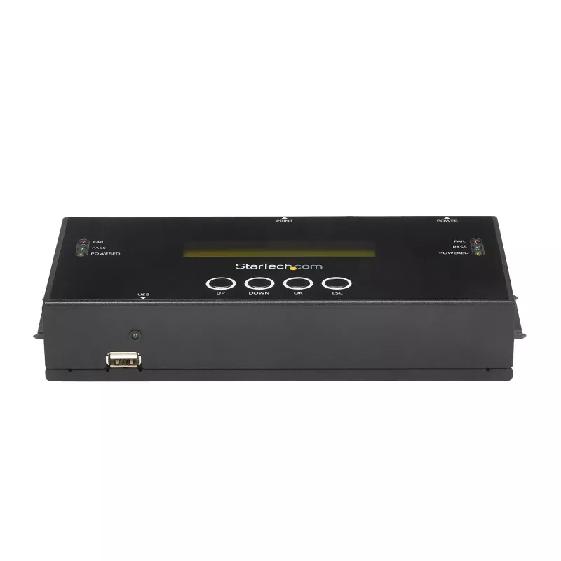 StarTech.com SATSASDUPE11 duplicador e apagador autónomo 1:1 de discos rígidos SATA e SAS de 2,5/3,5″