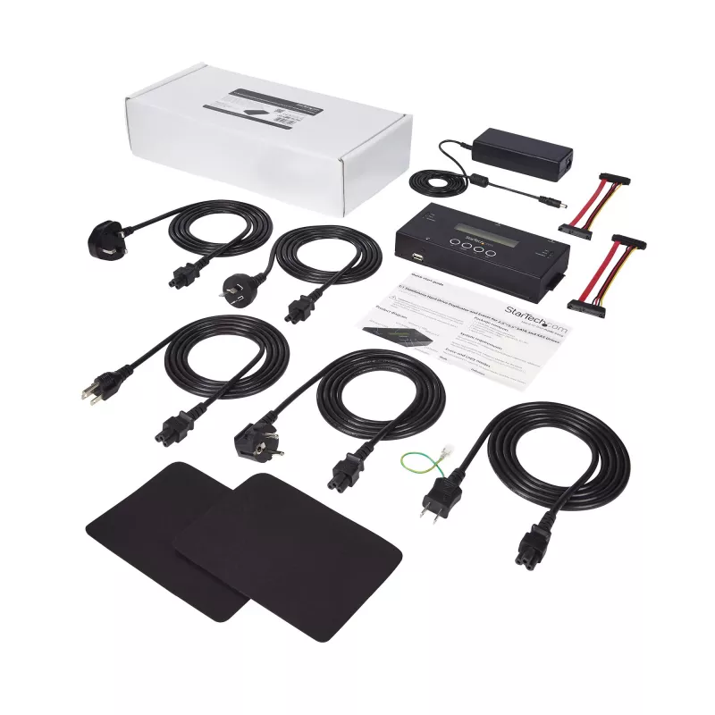 StarTech.com SATSASDUPE11 duplicador e apagador autónomo 1:1 de discos rígidos SATA e SAS de 2,5/3,5″