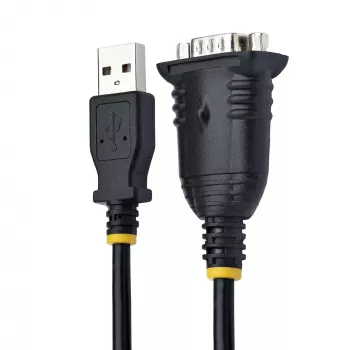 Cabo USB para série StarTech.com 1m, ficha DB9 RS232 para conversor USB, CI Prolific, adaptador USB para série para PLC/impressora/scanner/switch, adaptador USB para porta COM, Windows/Mac