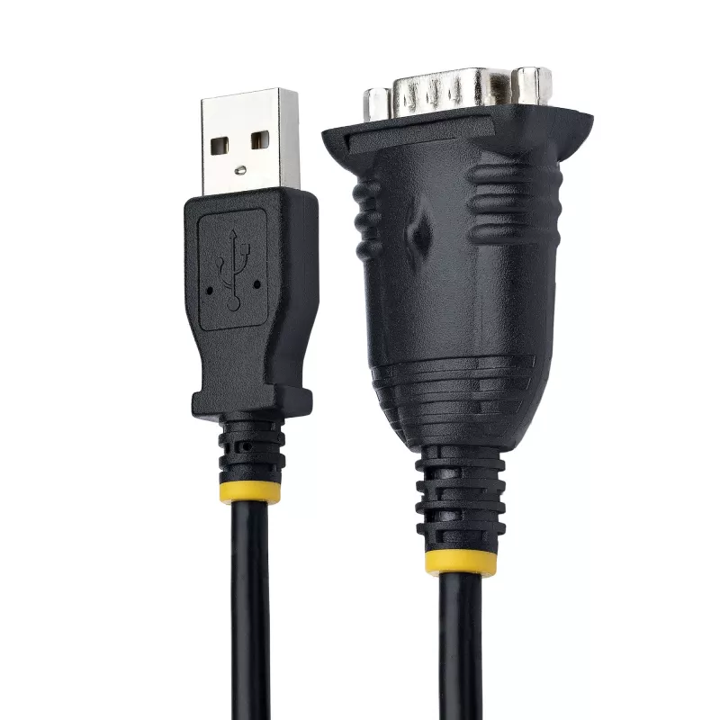Cabo USB para série StarTech.com 1m, ficha DB9 RS232 para conversor USB, CI Prolific, adaptador USB para série para PLC/impressora/scanner/switch, adaptador USB para porta COM, Windows/Mac