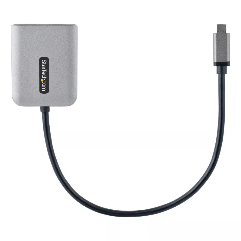 Hub MST USB-C para HDMI duplo StarTech.com - HDMI duplo 4K 60Hz - Adaptador USB Type-C multi-monitor para portátil com cabo de 30cm - Hub Multi-Stream Transport DP 1.4 - Splitter USB-C para HDMI