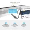 Hub MST USB-C para HDMI duplo StarTech.com - HDMI duplo 4K 60Hz - Adaptador USB Type-C multi-monitor para portátil com cabo de 30cm - Hub Multi-Stream Transport DP 1.4 - Splitter USB-C para HDMI