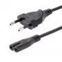 Cabo de alimentação para portátil StarTech.com 1m (3ft), ficha EU para C7, 2,5A 250V, 18AWG, cabo de substituição para portátil, cabo de alimentação para impressora, cabo de carregamento para portátil, cabo de fonte de alimentação para portátil – listado UL