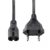 Cabo de alimentação para portátil StarTech.com 1m (3ft), ficha EU para C7, 2,5A 250V, 18AWG, cabo de substituição para portátil, cabo de alimentação para impressora, cabo de carregamento para portátil, cabo de fonte de alimentação para portátil – listado UL