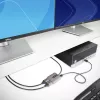 StarTech.com Hub MST DisplayPort de 2 portas, Dual 4K 60Hz, adaptador DP para 2x monitor DisplayPort, adaptador de vídeo multi-monitor DP 1.4, cabo integrado de 30 cm, alimentado por USB, apenas Windows