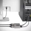 StarTech.com Hub MST DisplayPort de 2 portas, Dual 4K 60Hz, adaptador DP para 2x monitor DisplayPort, adaptador de vídeo multi-monitor DP 1.4, cabo integrado de 30 cm, alimentado por USB, apenas Windows